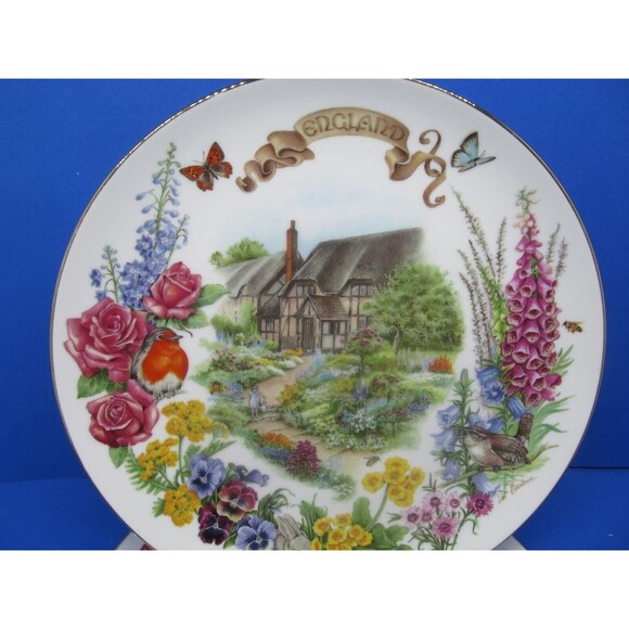 Reco English Country Garden And Dutch Country Garden 9 1/4" Plates Dot Barlowe - Picture 10 of 16